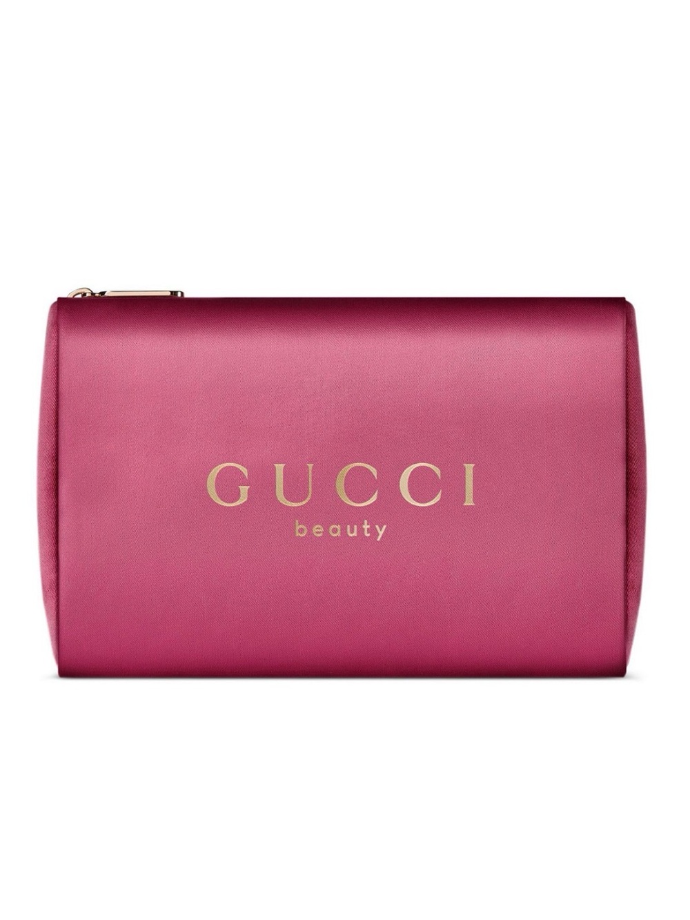 Gucci beauty dark pink satin pouch